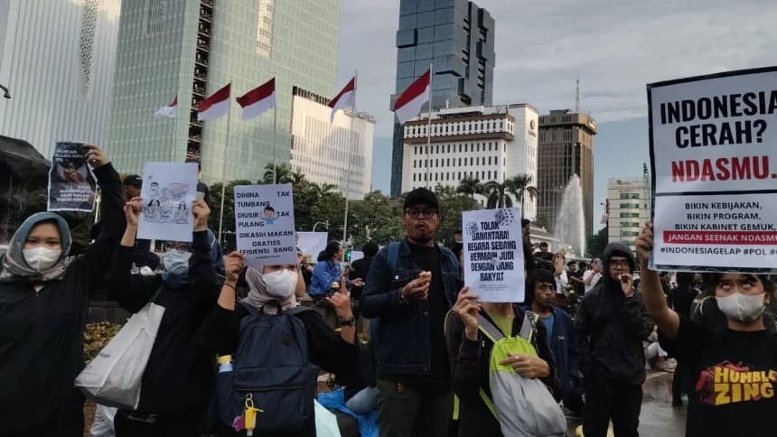 Koalisi Masyarakat Sipil Tuntut Kebebasan Berekspresi, Kesejahteraan Pekerja, dan Tolak Pemangkasan Anggaran