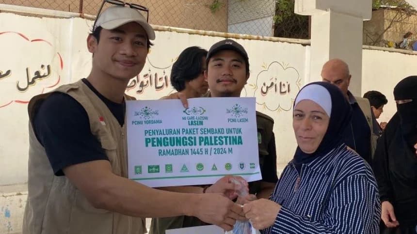 Terima Bantuan Kemanusiaan, Pengungsi Palestina di Yordania Sampaikan Terima Kasih kepada NU