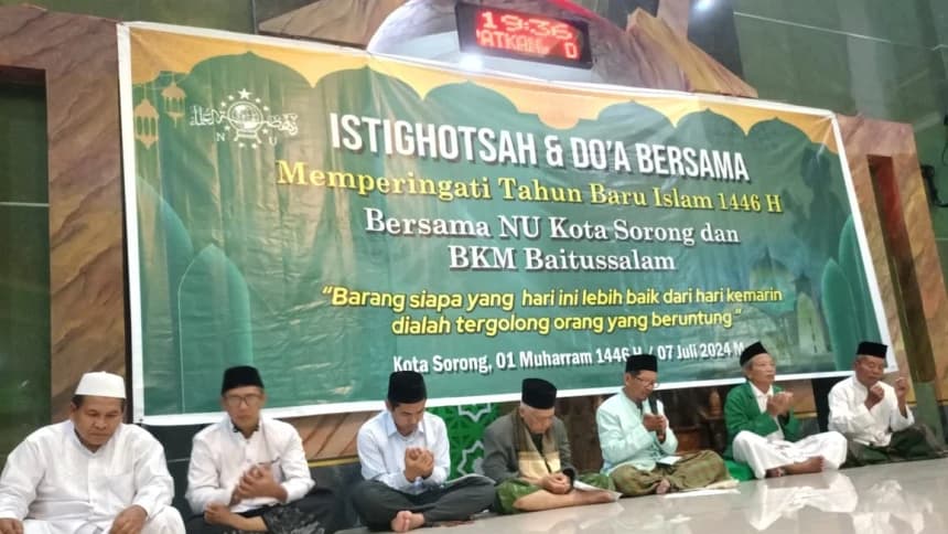 NU Kota Sorong Awali Tahun Baru Hijriah dengan Istighotsah dan Penguatan Organisasi