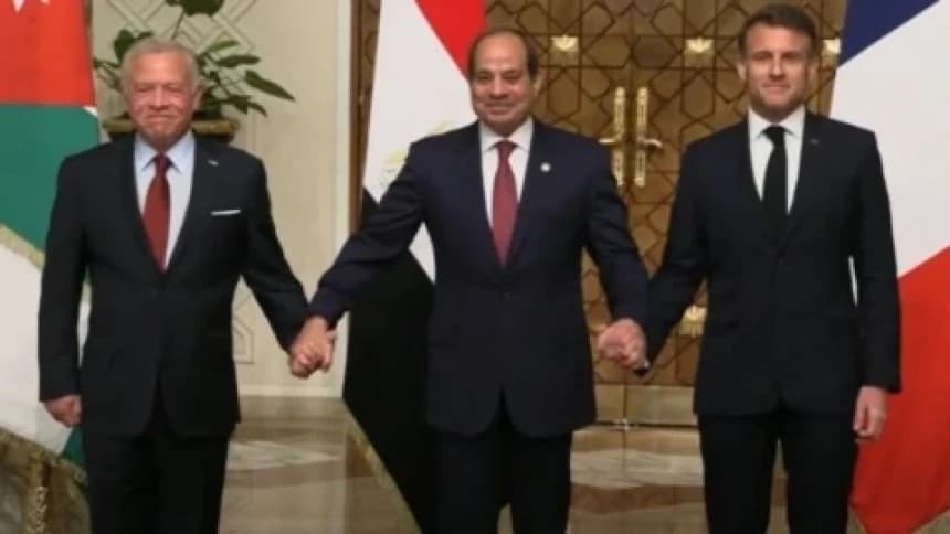 Trilateral Prancis, Mesir, dan Yordania: Desak Gencatan Senjata, Siapkan Konferensi Solusi Dua Negara Palestina-Israel