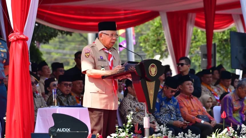 Wapres Ma'ruf Amin Minta Pramuka Perbarui Cara Pembinaan Kader yang Lebih Kekinian
