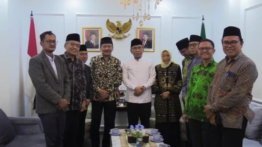 Gus Yahya Terima Kunjungan Baznas RI, Bahas Penambahan Kuota Beasiswa Santri 2025