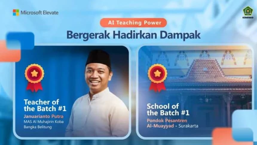 Kolaborasi Microsoft Elevate-NU Care Global Lahirkan Teacher of the Batch AI Teaching Power