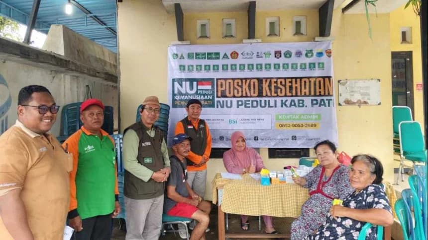 Banjir Masih Merendam Pati, NU Peduli Dirikan Posko Kesehatan bagi Warga Terdampak