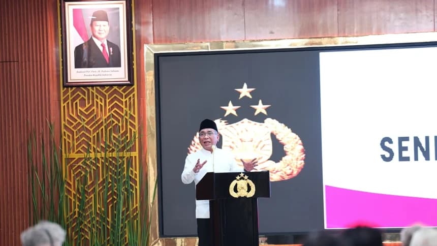 Di Depan Petinggi Polri, Gus Yahya Serukan Perdamaian Global dan Kehidupan Harmonis Antarkelompok