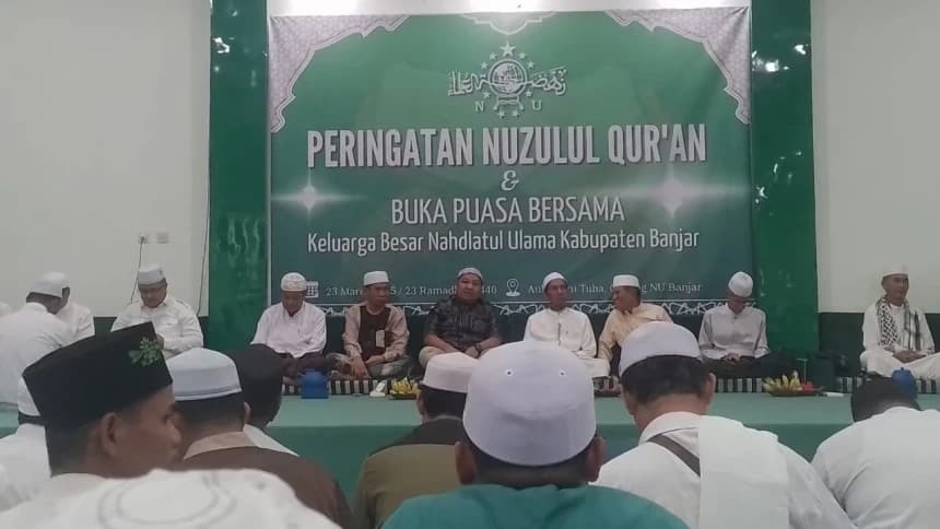 PCNU Banjar Kalsel Peringati Nuzulul Qur'an, Tingkatkan Kebersamaan dan Pererat Silaturahim