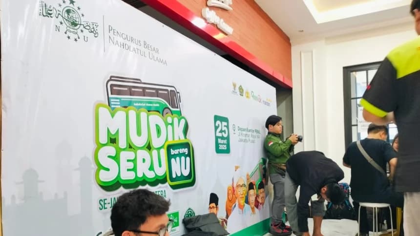 Mudik Bareng NU Bantu Perantau Rayakan Lebaran Bersama Keluarga