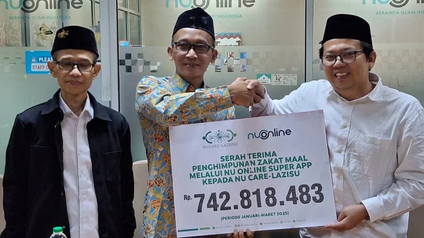 NU Online Serahkan Rp742 Juta Hasil Zakat Mal di Super App kepada LAZISNU
