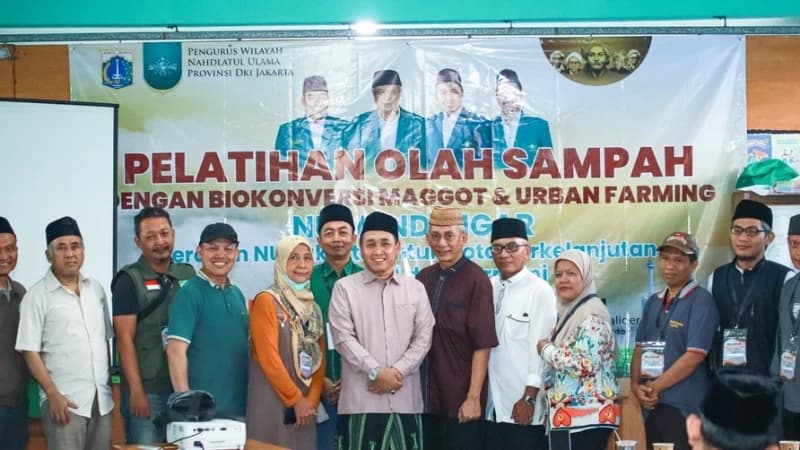 PWNU Jakarta Gelar Pelatihan Pengolahan Sampah dengan Biokonversi Maggot dan Urban Farming