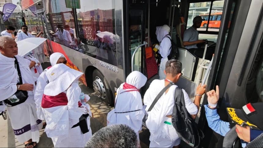 24 Ribu Jamaah Tiba di Makkah, Suhu Panas Capai 45 Derajat