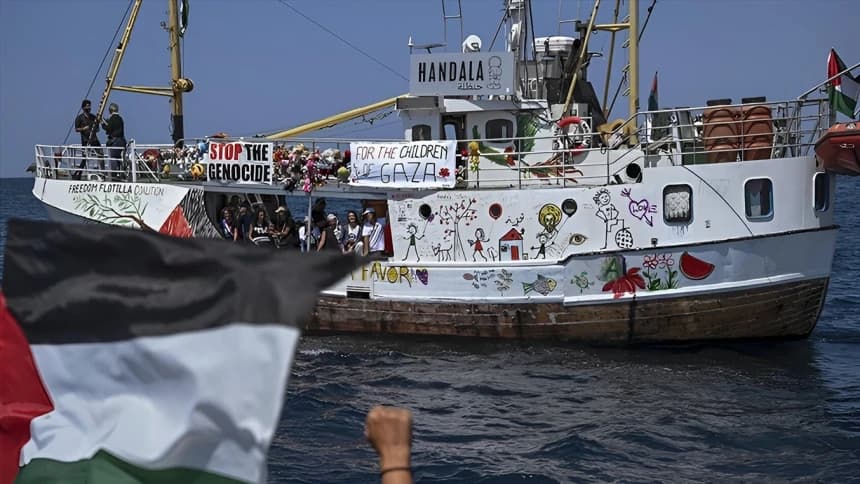 Israel Tarik Kapal Bantuan Handala Menuju Gaza ke Pelabuhan Ashdod