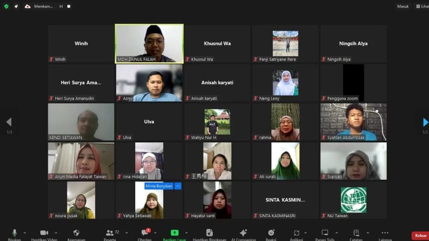 Sekolah Jurnalistik PCINU Taiwan Dorong Peserta Ramaikan Media NU