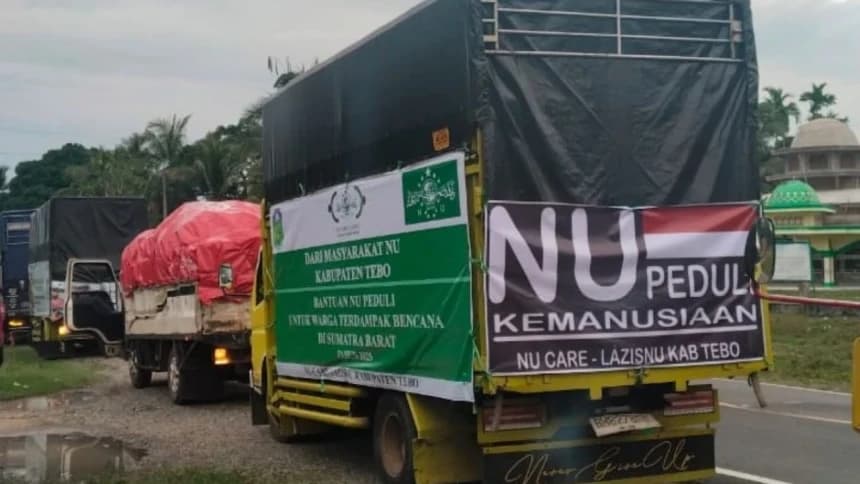 LAZISNU Tebo Jambi Kirim Bantuan Senilai Hampir Rp1 Miliar untuk Warga Penyintas Banjir di Agam