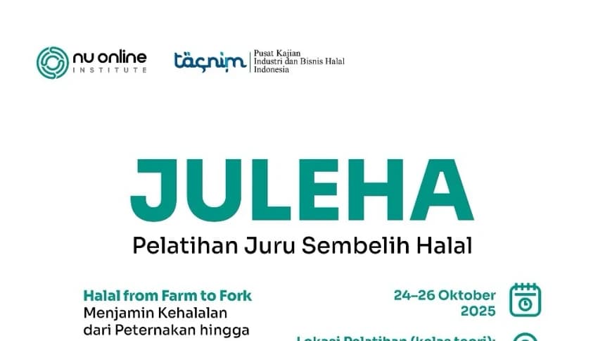 Jaga Kualitas Halal Makanan, NU Online Institute Akan Gelar Pelatihan Juru Sembelih