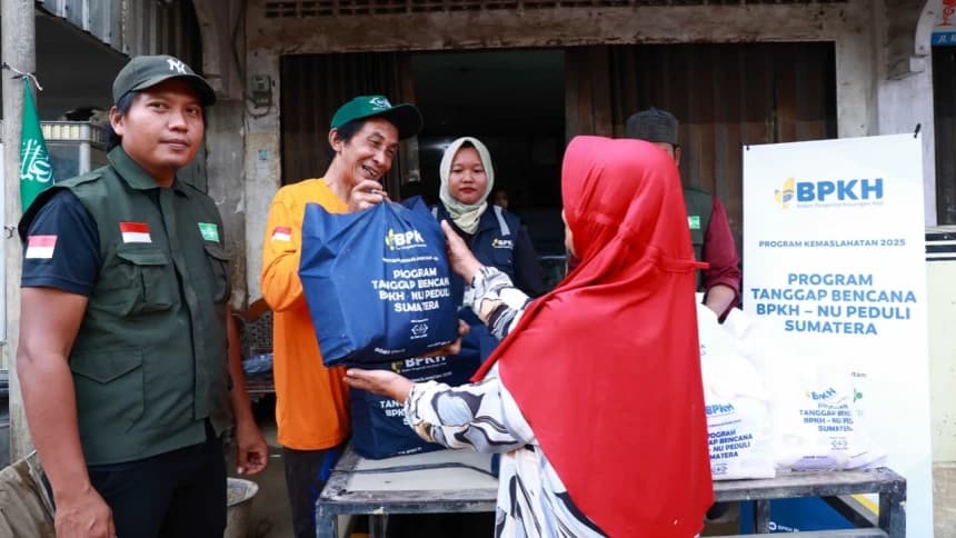 Di Aceh Tamiang, NU Care–LAZISNU Bagikan Paket Sembako dan Hygiene Kit untuk Bertahan