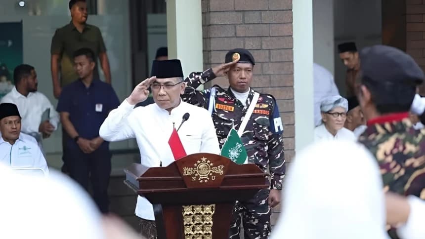Teks Lengkap Amanat Ketum PBNU Gus Yahya Cholil Staquf pada Hari Santri 2025