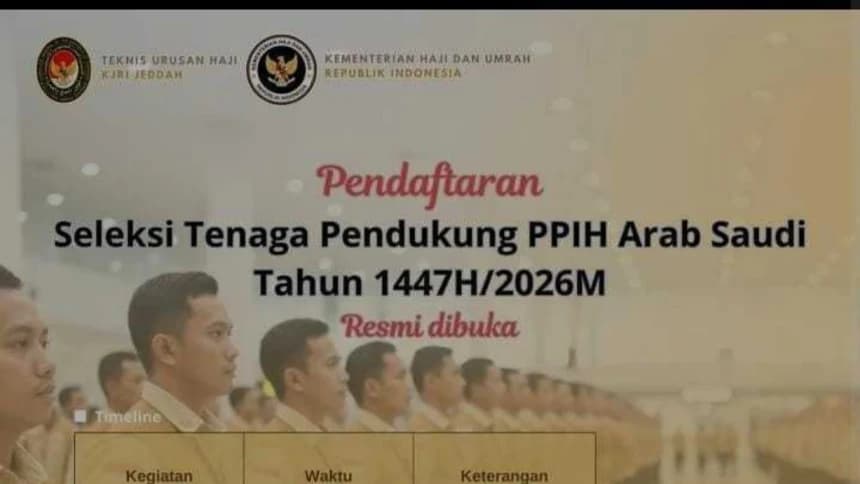 Kemenhaj Buka Seleksi Tenaga Pendukung PPIH Arab Saudi, Ini Syarat dan Cara Daftar