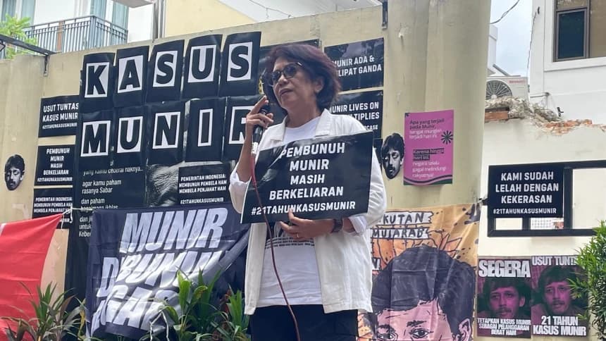 Suciwati Kritik Komnas HAM: 21 Tahun Kasus Munir Masih Penuh Ironi dan Tanpa Kepastian