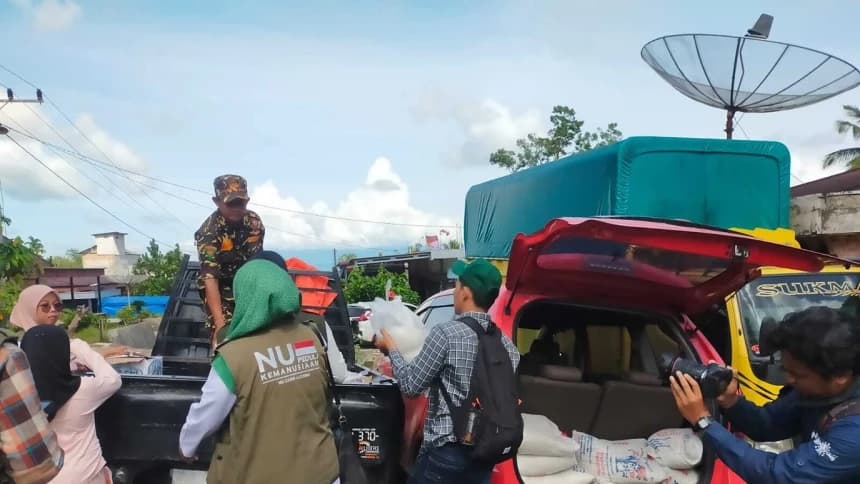 Penyaluran Bantuan NU Peduli ke Desa Salareh Aia Timur, Agam Sumbar; Warga Butuh Air Bersih