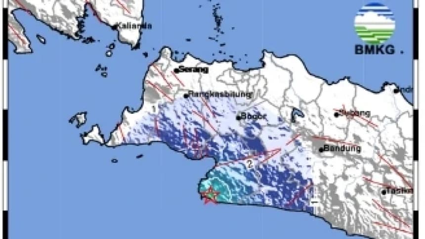Gempa Bumi Magnitudo 4,5 Guncang Sukabumi
