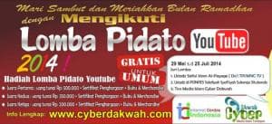 Sambut Ramadhan, Cyberdakwah Gelar Lomba Pidato Youtube