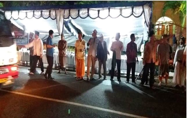 Harmonis, Banser dan Pecalang Hindu Kawal Takbir Keliling