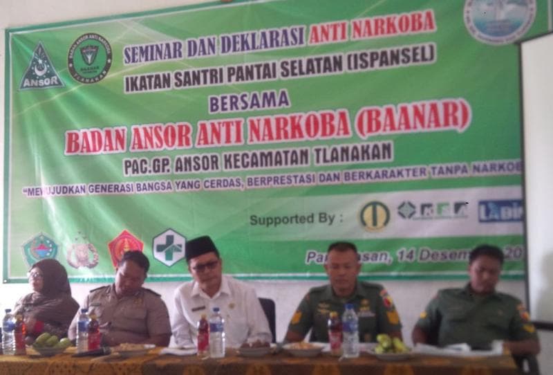 Gandeng Ispansel, Ansor Tlanakan Perangi Narkoba