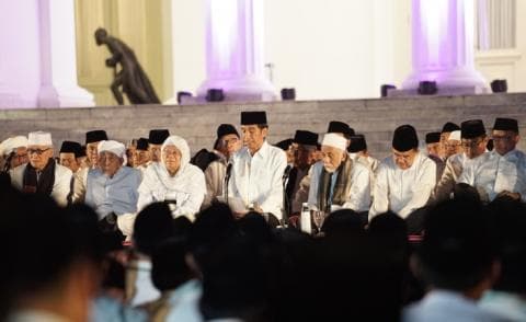 Dzikir Kebangsaan, Jokowi: Kita Teguhkan Kerja Bersama Ulama Umara