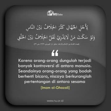 Andai Orang Bodoh Mau Berhenti Komentar