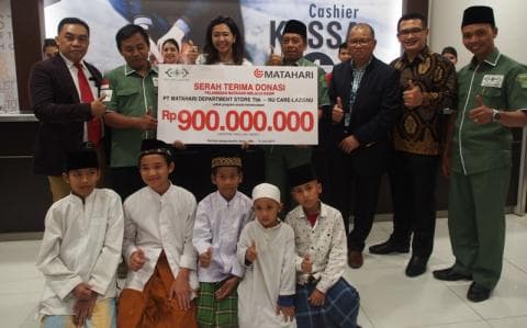 Matahari Serahkan Penghimpunan Infak ke NU Care-LAZISNU