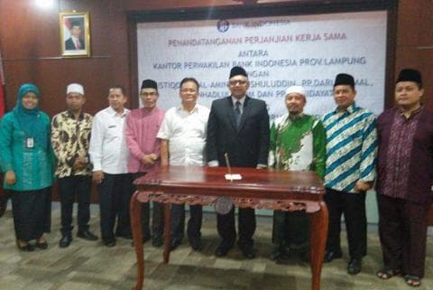 Bank Indonesia Lampung Jalin Kerja Sama dengan Lima Pesantren
