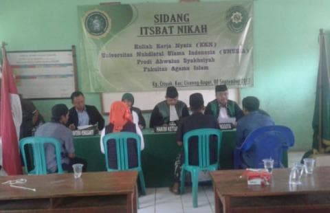 Mahasiswa KKN Unusia Fasilitasi Warga Lakukan Itsbat Nikah