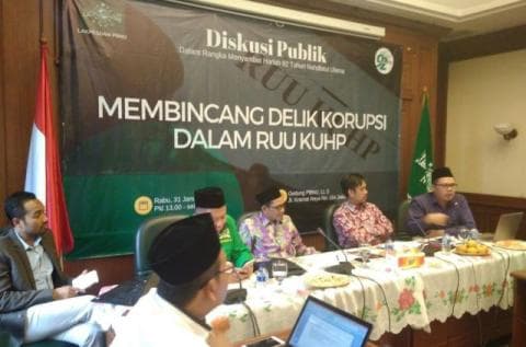 Bahas Delik Korupsi, Lakpesdam Minta Kawal KUHP dan UU Tipikor