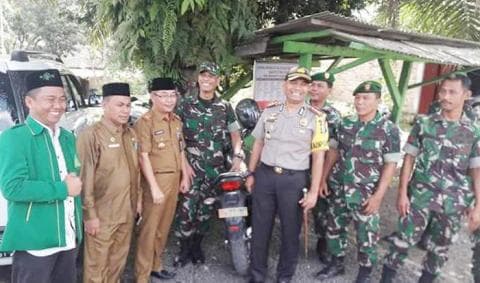 Kapolres Way Kanan Sambangi Diklatsus Ansor Tengah Malam