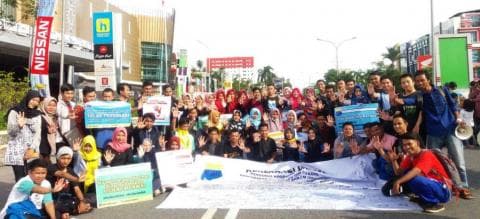 Saat Car Free Day, PMII Kalbar Deklarasikan Pilkada Damai