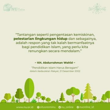 Masalah Pelestarian Lingkungan Bagian dari Pendidikan Islam