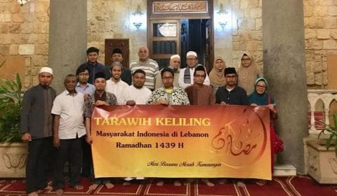KBRI Beirut Ajak Warga Indonesia Tarawih Keliling