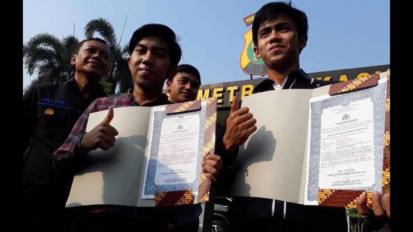 Lawan Begal, Dua Santri Asal Madura Diganjar Penghargaan Polisi