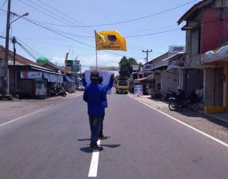 Giliran PMII STIT NU Pangandaran Galang Dana Korban Gempa