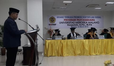 Ketua Pergunu Jabar Dikukuhkan sebagai Doktor Ilmu Sosial di Malang