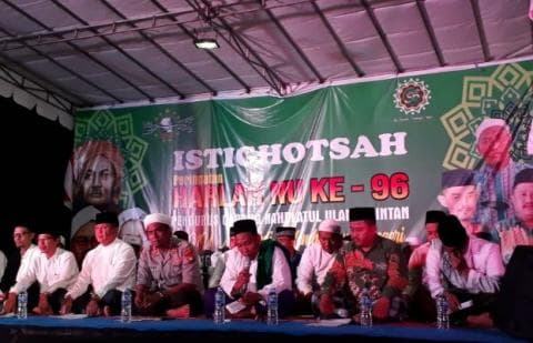 Hadiri Istighotsah, Kasat Intelkam Polres Bintan Puji Peran Kiai NU