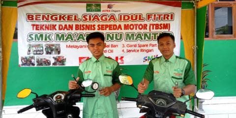 Layani Pemudik, SMK Ma’arif NU Buka Bengkel Siaga Gratis