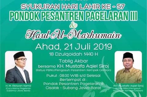 Pesantren Pagelaran III Adakan Haul Kakek Ridwan Kamil