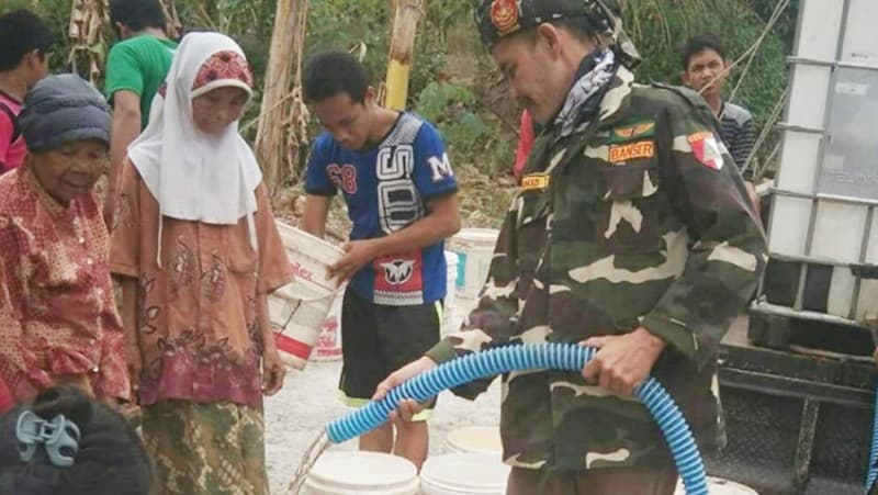 Peduli Kekeringan, Banser Boyolali Bantu Air Bersih ke Desa