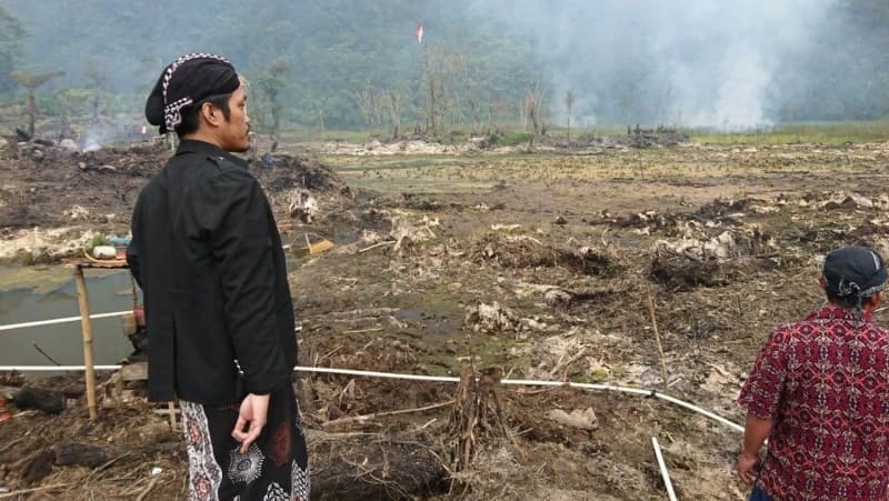 Lesbumi Pekalongan Sebut Keringnya Telaga Si Gebyar karena Salah Urus
