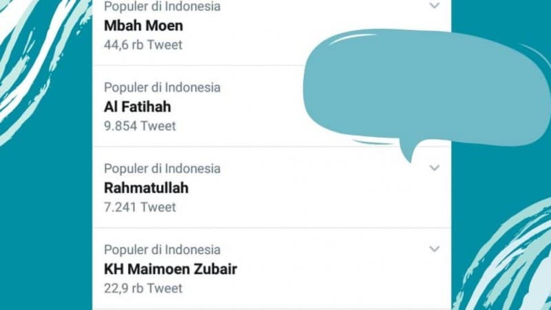Kabar Mbah Moen Wafat di Makkah Trending Topic di Twitter