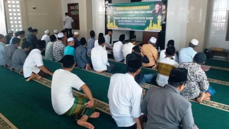 Lembaga Takmir Masjid NU Bondowoso Gelar Praktik Kurban