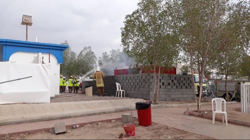 Mesin Pembangkit Listrik Maktab 21 Padang Arafah Terbakar