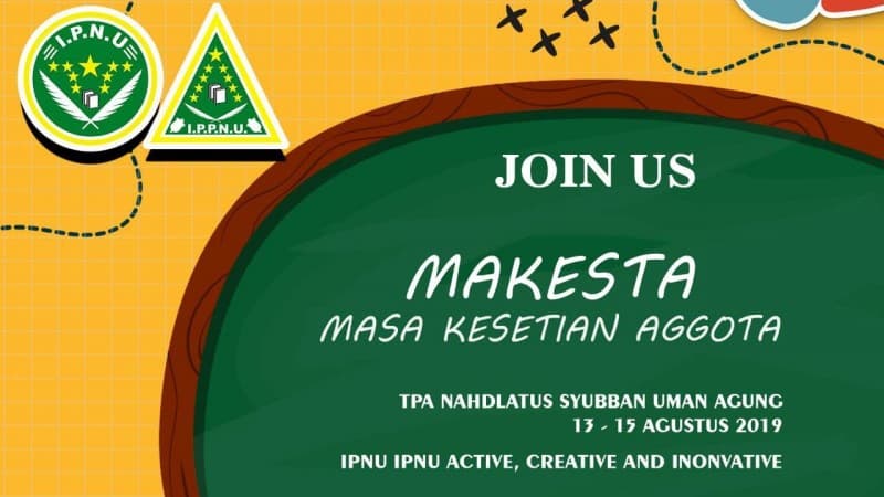 Gelar Kaderisasi, Pelajar NU Lampung Usung Semangat Aktif, Kreatif, dan  Inovatif