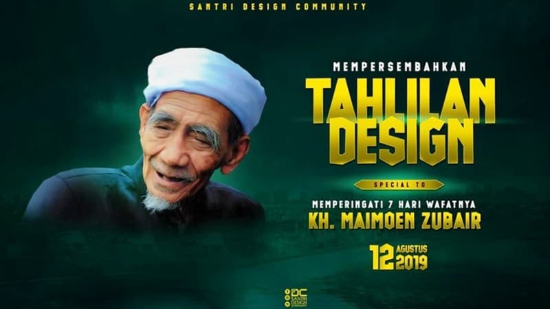 Cara Santri Design Community Peringati Sepekan Kepergian Mbah Moen